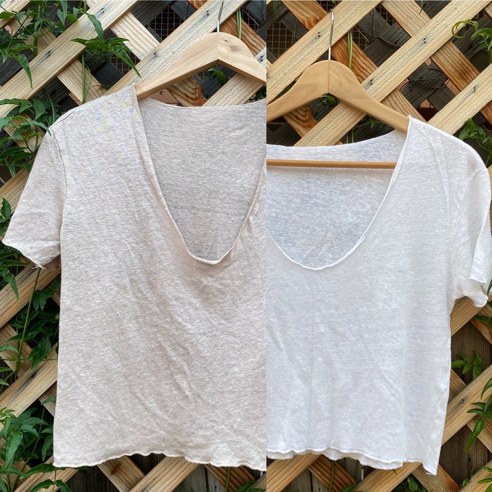 Zara. Kit 2 cropped tees